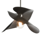Luminaria decorativa colgante para lámpara base E26. Damp Location