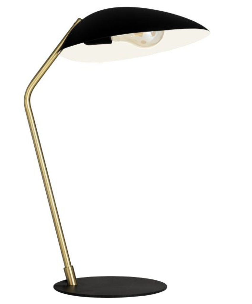 Luminaria decorativa de mesa para lámpara base A19, base E26. 120V, hasta 60W