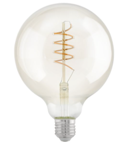 Lampara LED G125 4W base E27 2200K 260lm