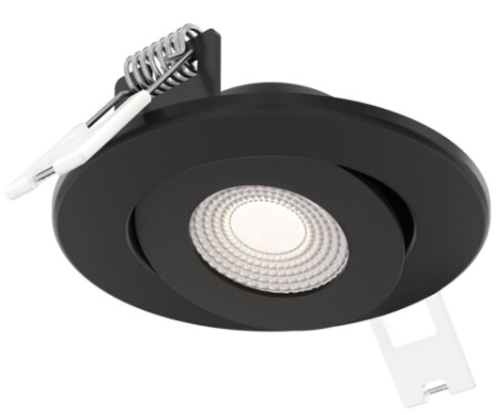 Luminaria de empotrar en cielo 2" dirigible de LED integrado, de 7W, CCT 27-30-35-40-5000K, 500lm. Dimeable TRIAC. Wet Location
