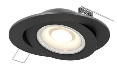 Luminaria de empotrar en cielo 4" dirigible de LED integrado, de 9W, CCT 27-30-35-40-5000K, 800lm. Dimeable TRIAC. Damp Location