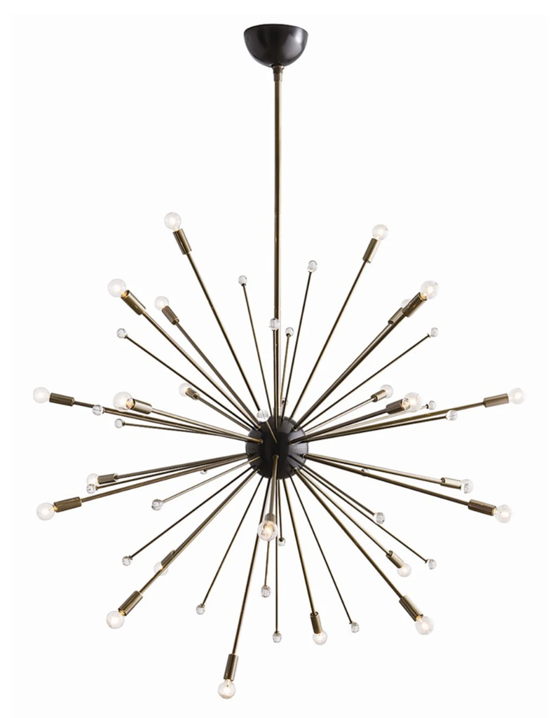 Luminaria decorativa colgante 42" para 24 lamparas base E12