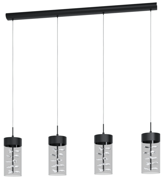 Luminaria decorativa colgante de LED integrado 29W, 3000K, 2880lm