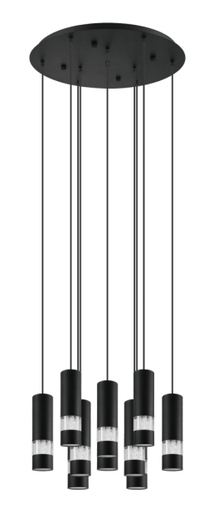 [205003m] Luminaria decorativa colgante de 10 lamparas base GU10 incluidas