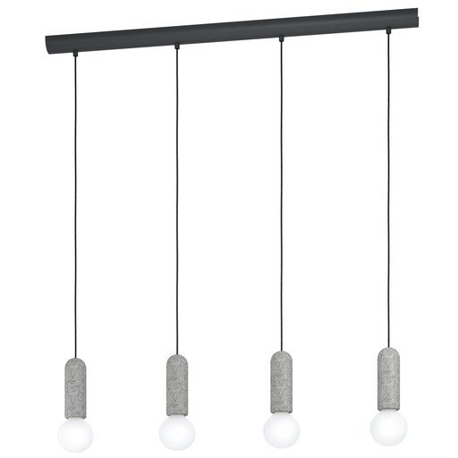 [39832] Luminaria decorativa colgante para 4 lamparas base E27