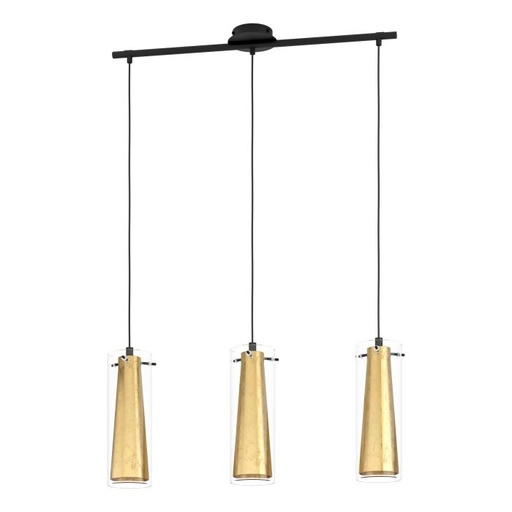 [97652] Luminaria decorativa colgante para 3 lamparas base E27